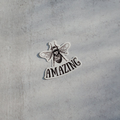 Bee Amazing Die-Cut Vinyl Sticker Decal